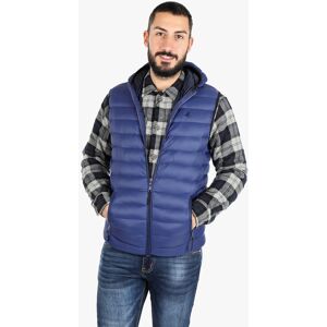 U.S. Grand Polo Gilet uomo imbottito con cappuccio Smanicato uomo Blu taglia XL