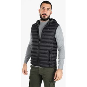 U.S. Grand Polo Gilet uomo imbottito con cappuccio Smanicato uomo Nero taglia XXL