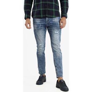 Max & Liu Jeans uomo sim fit con strappi Jeans Slim fit uomo Jeans taglia 46