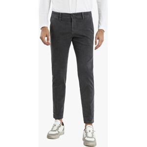 J.E. Mc Collum Pantaloni casual da uomo in cotone taglie grandi Pantaloni Casual uomo Grigio taglia 52