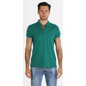 Baci & Abbracci Polo da uomo a maniche corte in cotone Polo Manica Corta uomo Verde taglia XXL