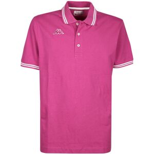 Kappa Polo da uomo in cotone a maniche corte Polo Manica Corta uomo Fucsia taglia XL