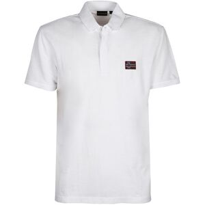 Napapijri Polo da uomo manica corta in cotone Polo Manica Corta uomo Bianco taglia XL