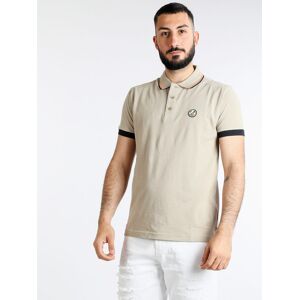 Be Board Polo da uomo manica corta in cotone Polo Manica Corta uomo Beige taglia XXL