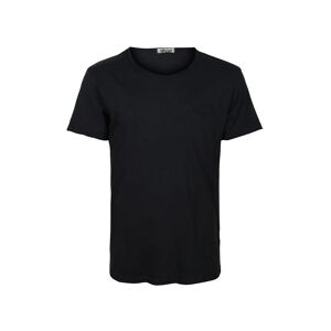 Made In Italy T-shirt da uomo in cotone con taschino T-Shirt Manica Corta uomo Nero taglia XXL