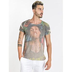 Wilfed T-shirt girocollo con disegno T-Shirt Manica Corta uomo Beige taglia L