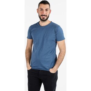 Ange Wear T-shirt girocollo da uomo in cotone T-Shirt Manica Corta uomo Blu taglia M