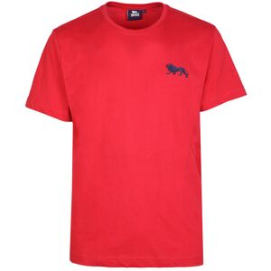 Lonsdale T-shirt in cotone manica corta da uomo T-Shirt Manica Corta uomo Rosso taglia L