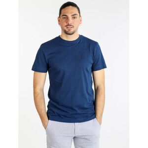 Navy Sail T-shirt manica corta in cotone da uomo T-Shirt Manica Corta uomo Blu taglia 3XL