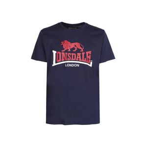Lonsdale T-shirt uomo in cotone con stampa T-Shirt Manica Corta uomo Blu taglia L