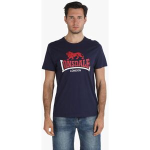 Lonsdale T-shirt uomo in cotone con stampa T-Shirt Manica Corta uomo Blu taglia M