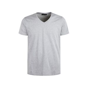 Jeans Yesed T-shirt uomo scollo a V in cotone T-Shirt Manica Corta uomo Grigio taglia XXL