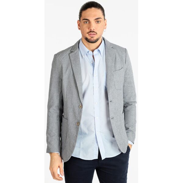 solada blazer uomo in misto lino e cotone blazer uomo blu taglia s