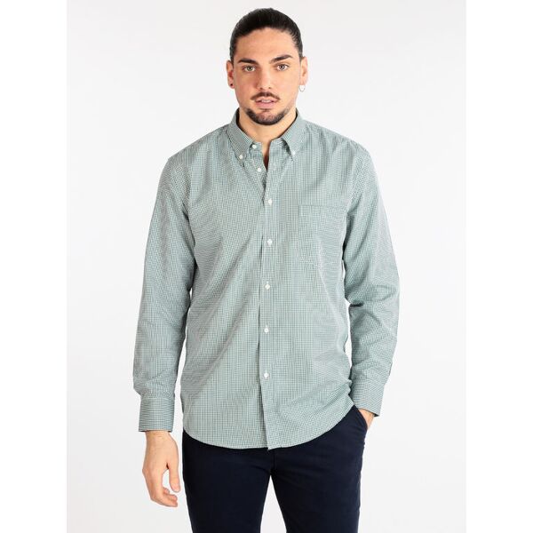 sky camicia casual uomo a quadretti camicie classiche uomo verde taglia l