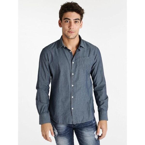 urban ring camicia con taschino stampata camicie classiche uomo jeans taglia l