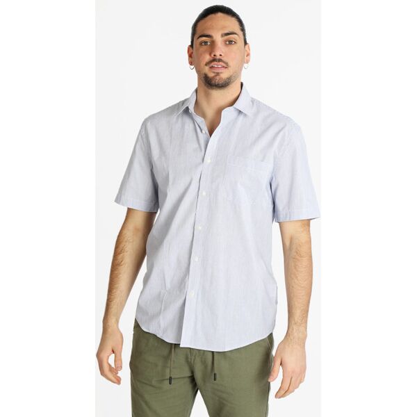 coveri camicia da uomo a maniche corte in cotone camicie classiche uomo blu taglia l