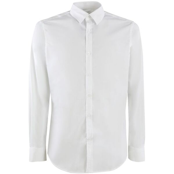 y.two camicia da uomo a maniche lunghe camicie classiche uomo bianco taglia l