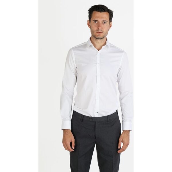 y.two camicia da uomo a maniche lunghe camicie classiche uomo bianco taglia l