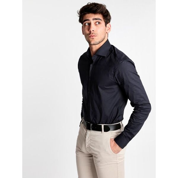 andy don b camicia elegante in cotone blu scuro camicie classiche uomo blu taglia xl