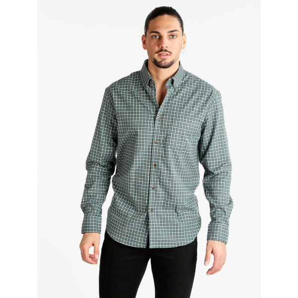 uvaspina camicia uomo regular fit a quadretti camicie classiche uomo verde taglia m