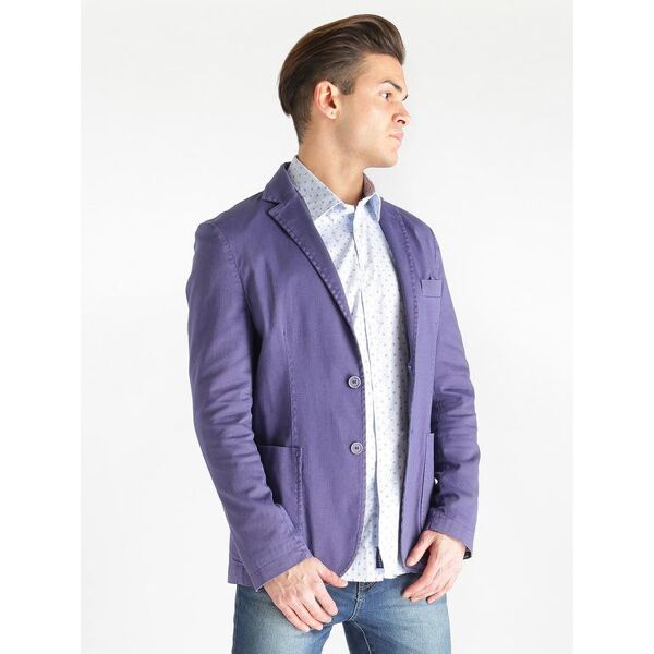 crocefisso 12 milano giacca blazer in cotone blazer uomo blu taglia 46