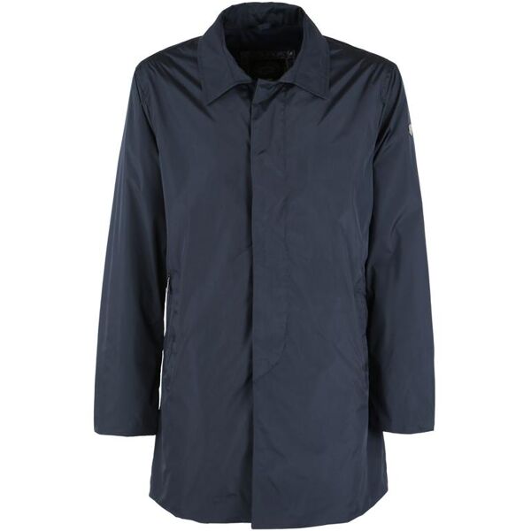 nazareno gabrielli giacca impermeabile cappotto classico uomo blu taglia m
