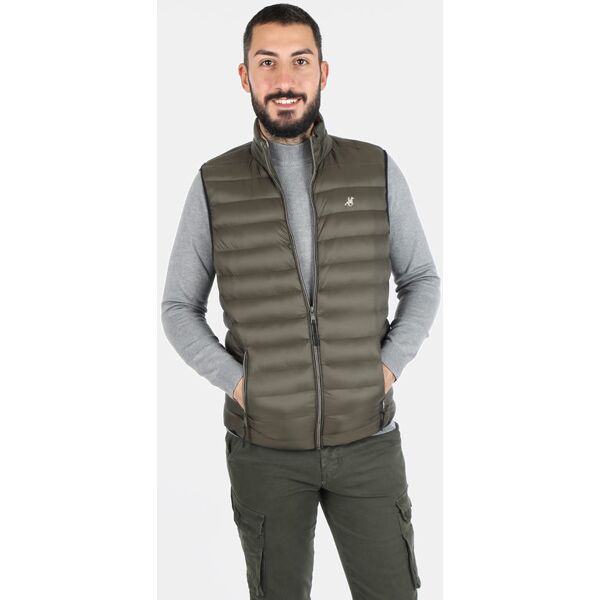 u.s. grand polo gilet uomo imbottito modello 100 gr smanicato uomo verde taglia xl