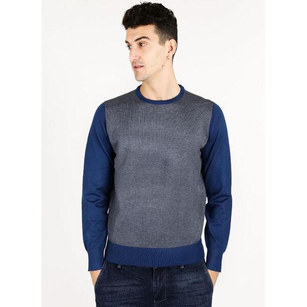 aqv maglione con toppe sui gomiti maglioni uomo blu taglia m