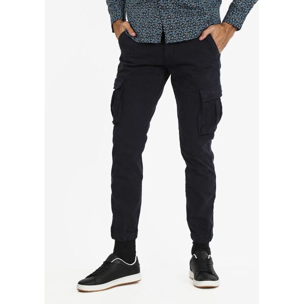 j.sette pantaloni cargo da uomo con polsini pantaloni casual uomo blu taglia 44