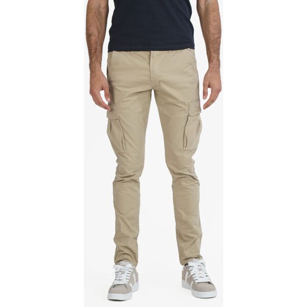 j.sette pantaloni cargo da uomo in cotone taglie grandi pantaloni casual uomo beige taglia 48