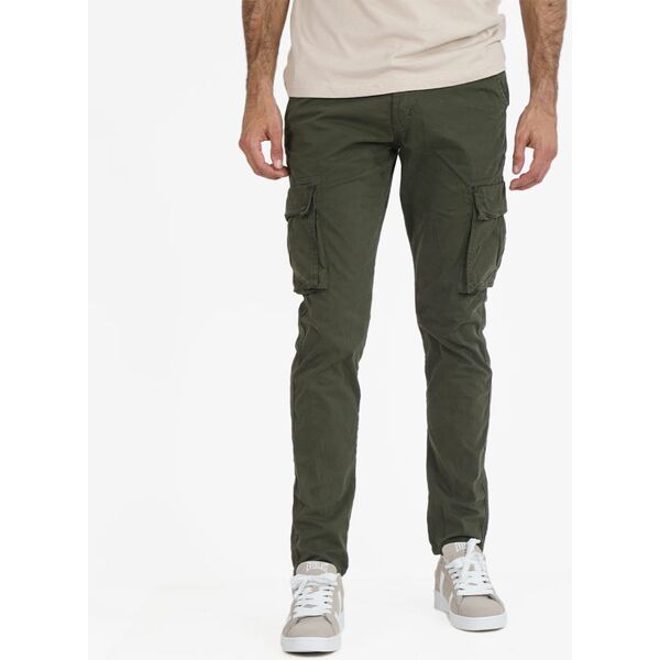 j.sette pantaloni cargo da uomo in cotone pantaloni casual uomo verde taglia 54