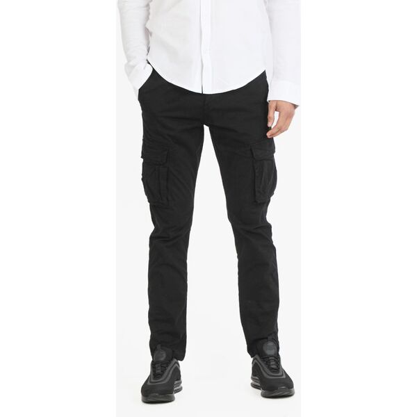 x-feel pantaloni da uomo in cotone con tasconi pantaloni casual uomo nero taglia 46