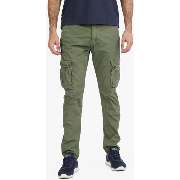 x-feel pantaloni da uomo in cotone con tasconi pantaloni casual uomo verde taglia 44