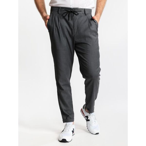 enos pantaloni uomo con risvolto e pinces pantaloni casual uomo grigio taglia 30