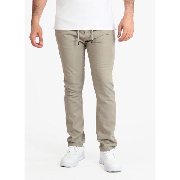 guy pantaloni uomo misto lino e cotone con coulisse pantaloni casual uomo beige taglia xl