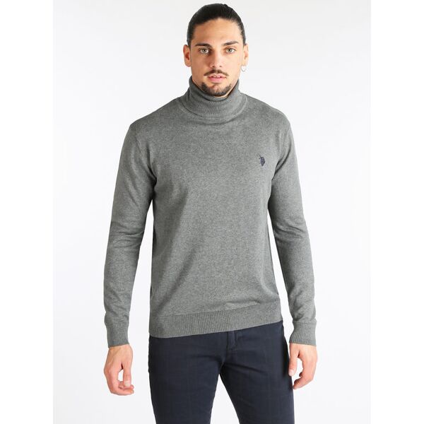 u.s. polo assn. pullover dolcevita da uomo misto cashmere pullover uomo grigio taglia m