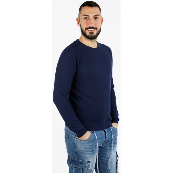 baker's pullover girocollo da uomo in cotone pullover uomo blu taglia xl