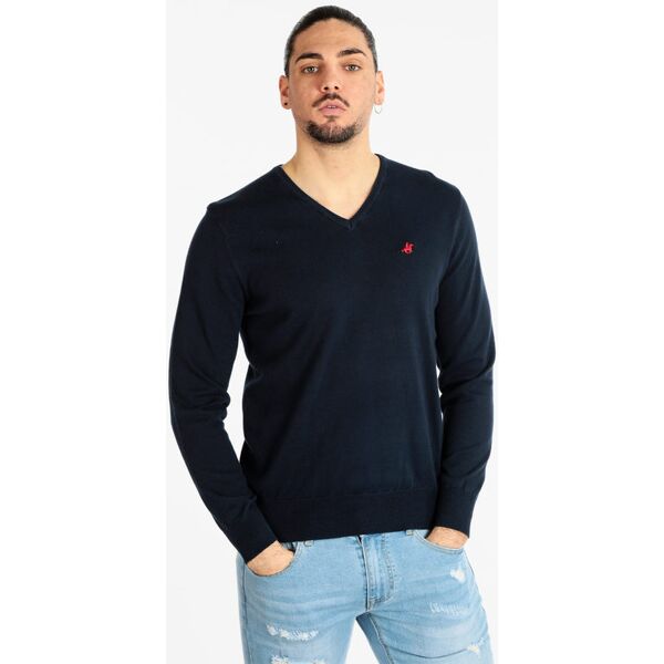 u.s. grand polo pullover leggero da uomo con scollo a v pullover uomo blu taglia xxl