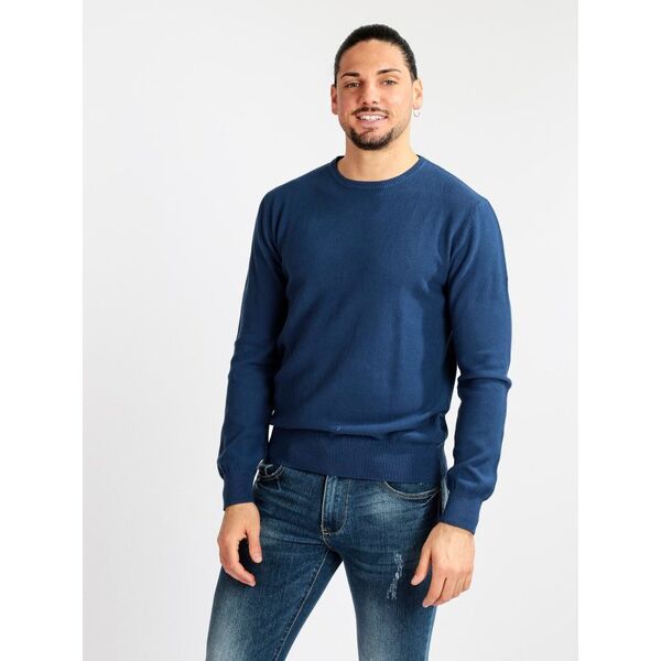 baker's pullover uomo girocollo in cotone pullover uomo blu taglia s