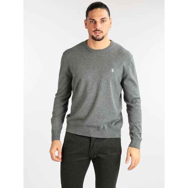 u.s. polo assn. pullover uomo in misto cotone e cashmere pullover uomo grigio taglia xl