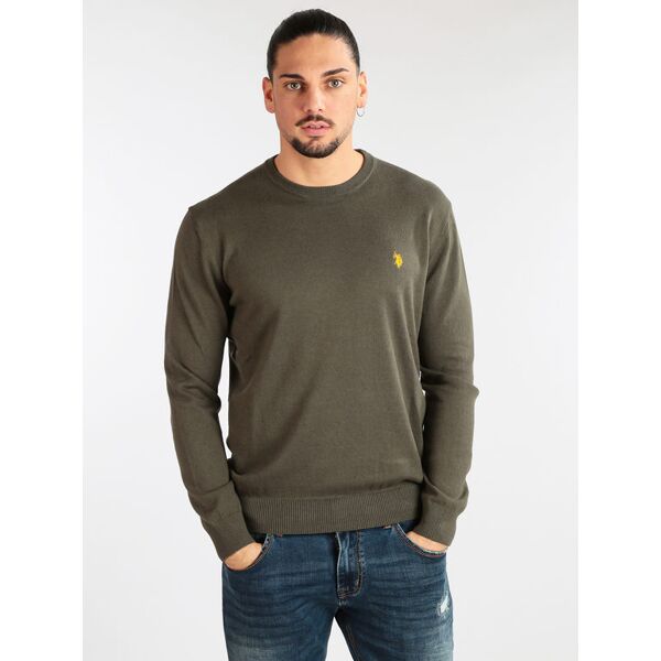 u.s. polo assn. pullover uomo in misto cotone e cashmere pullover uomo verde taglia xl