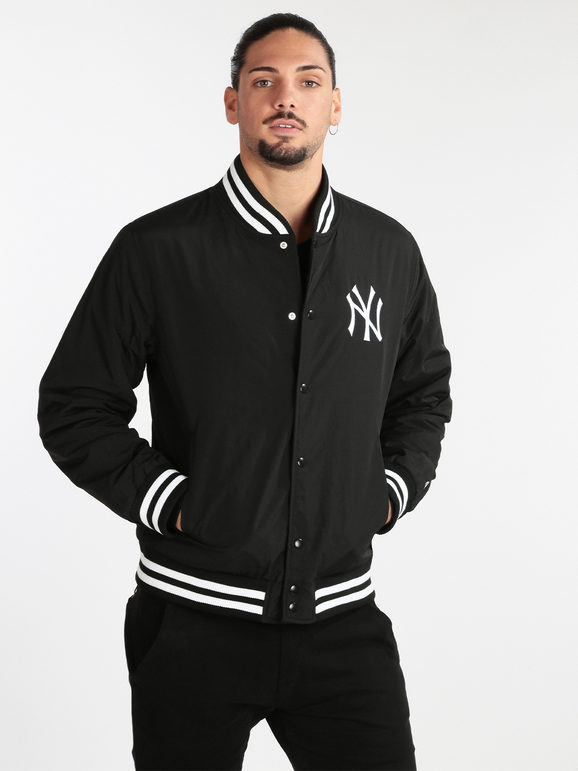 new era nba new york yankees giacca bomber uomo giacconi e giubbotti uomo nero taglia l