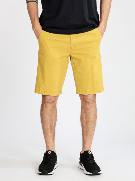 Be Board Bermuda da uomo stretch in cotone Bermuda uomo Giallo taglia 54