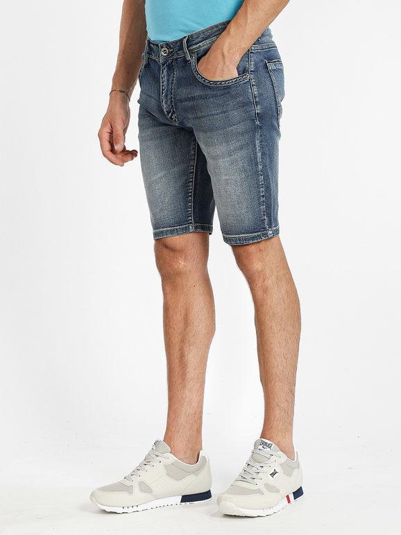Coveri Bermuda di jeans effetto slavato Taglie grandi Bermuda uomo Jeans taglia 46