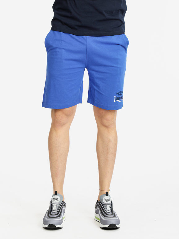 Lonsdale Bermuda in cotone con coulisse da uomo Bermuda uomo Blu taglia M