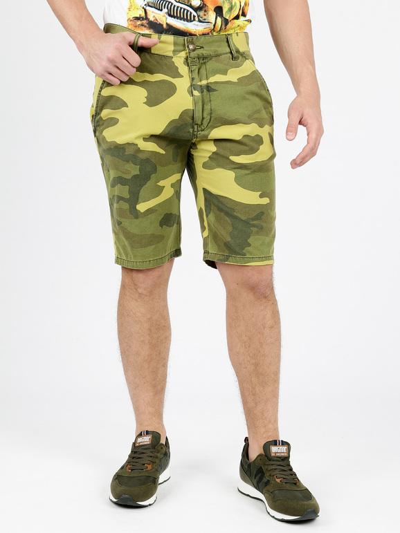 Keep In Touch Bermuda slim con motivo militare taglie over Bermuda uomo Giallo taglia 50