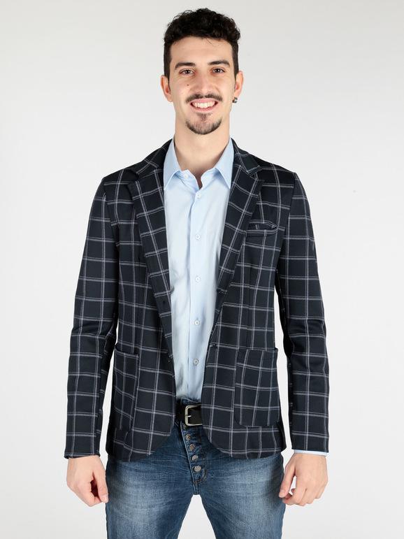 Wilfed Blazer a quadri con taschino Blazer uomo Blu taglia S