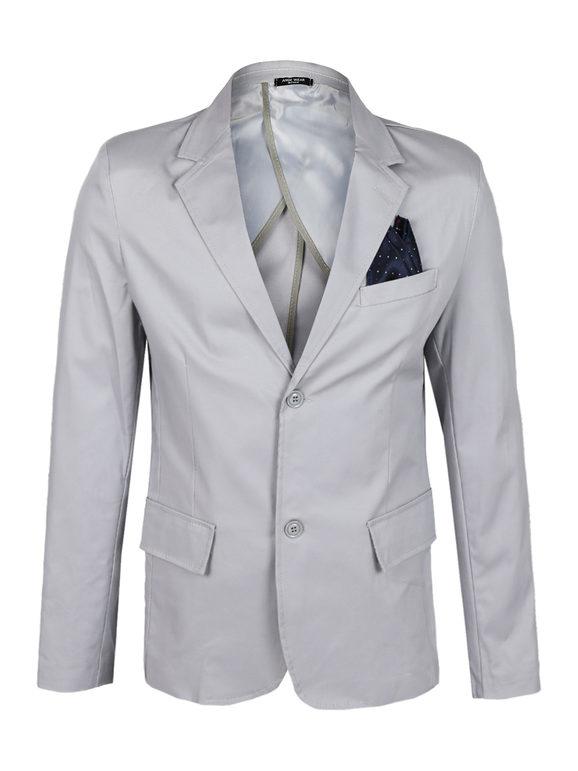 Ange Wear Blazer uomo in cotone Blazer uomo Grigio taglia 44