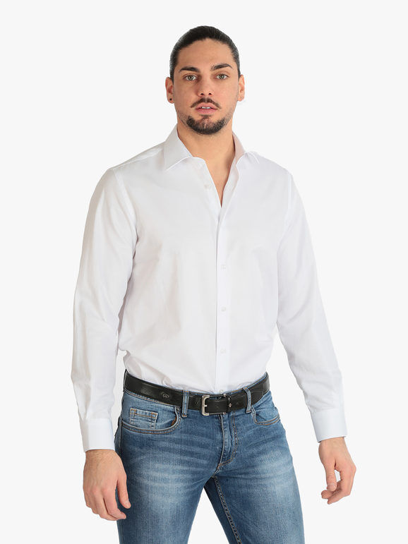 Fabio Galanti Camicia classica da uomo regular fit Camicie Classiche uomo Bianco taglia 40