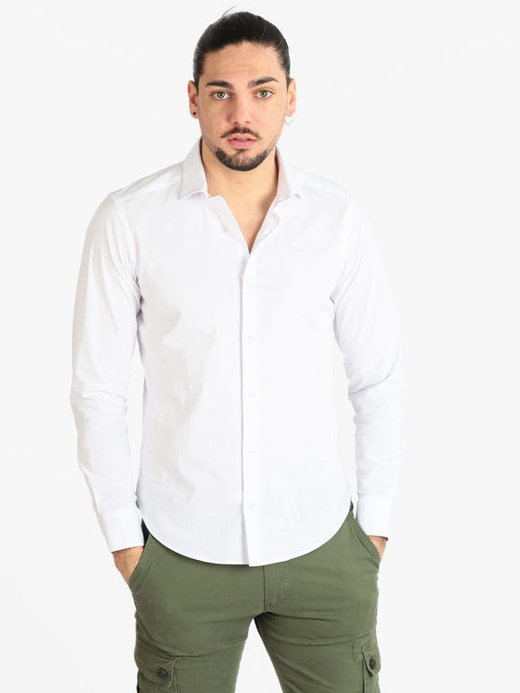 Fabio Galanti Camicia classica da uomo slim fit Camicie Classiche uomo Bianco taglia 40